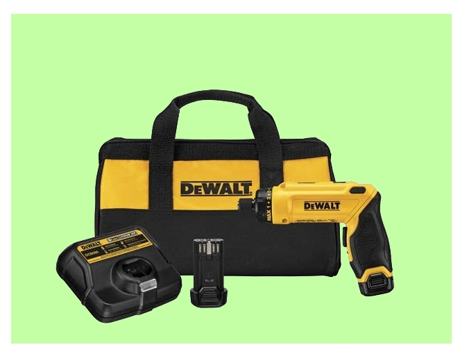 DeWalt gyroscopic screwdriver kit on www.ladiestoolkit.com