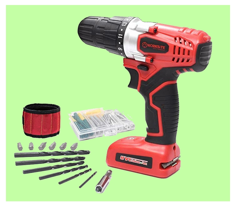 Worksite cordless drill screwdriver on www.ladiestoolkit.com