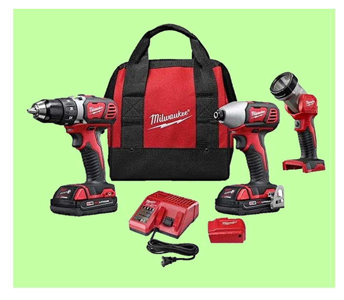 Milwaukee power tool combo kit www.ladiestoolkit.com
